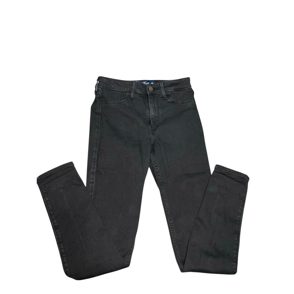 Hollister High Rise Legging Jeans Women's Size 3S W26xL26 Black Charcoal Wash